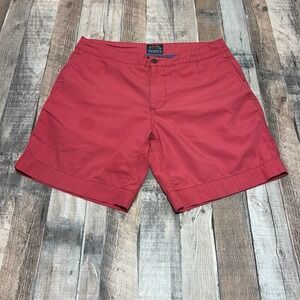 Faherty Shorts Mens 36 Red All Day Chino Stretch 9" Inseam Summer‎ Casual